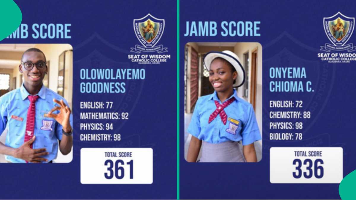 7 Students from Same Catholic School Smash UTME, Scoring 300 and above, Their Results Trend Online
