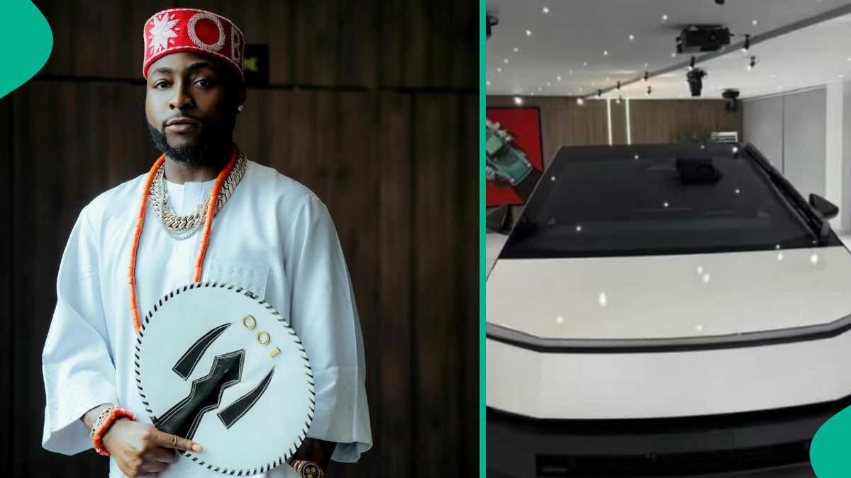 Davido’s 2nd Cybertruck: OBO Shares Colour of His New Car in Private Chat, Nigerians React