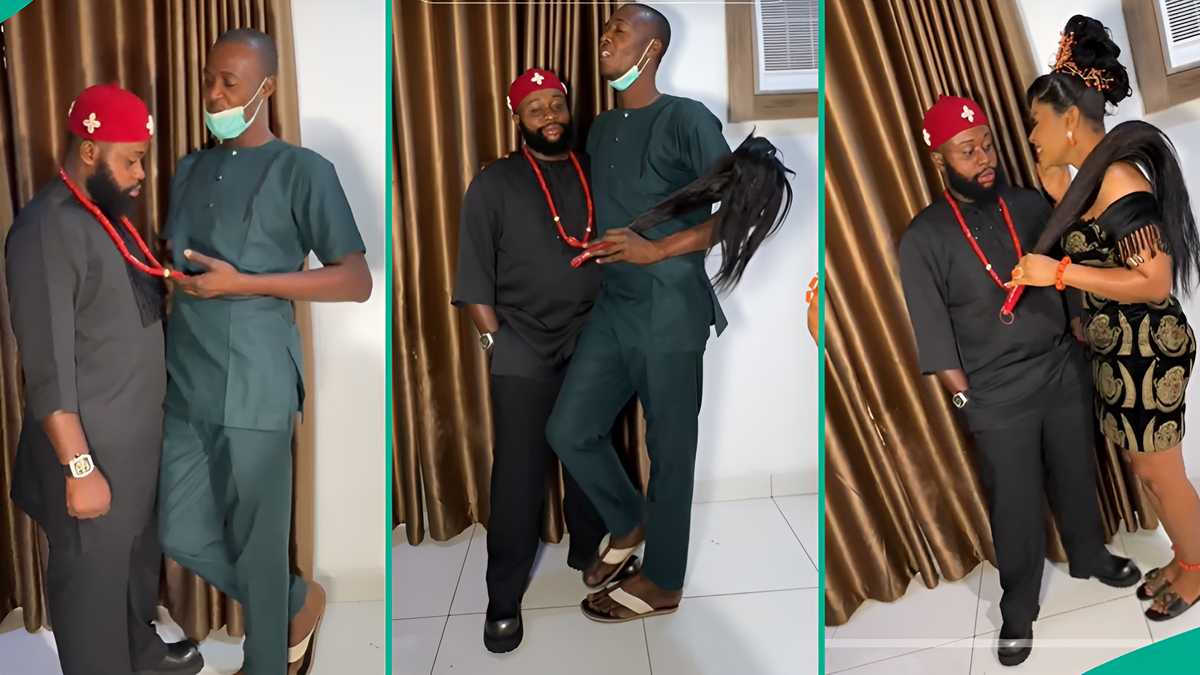 Male Photographer Shows Bride How to Pose With Husband on Traditional Wedding Day, Funny Clip Trends