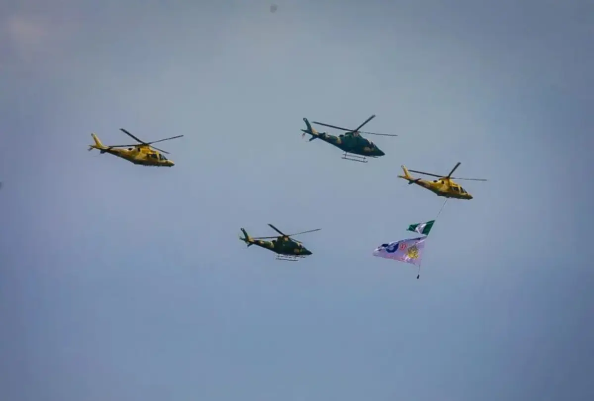 NAF celebrates 61st anniversary with aerial display in Lagos