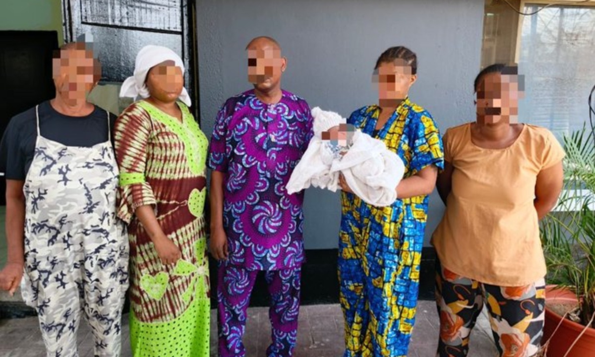 Police arrest five for selling two-week-old baby in Lagos